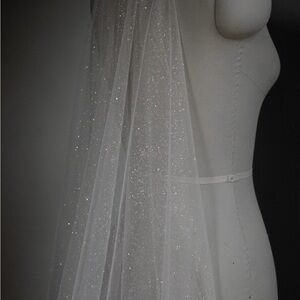 Cathedral Length Sparkle / Glitter Wedding Veil